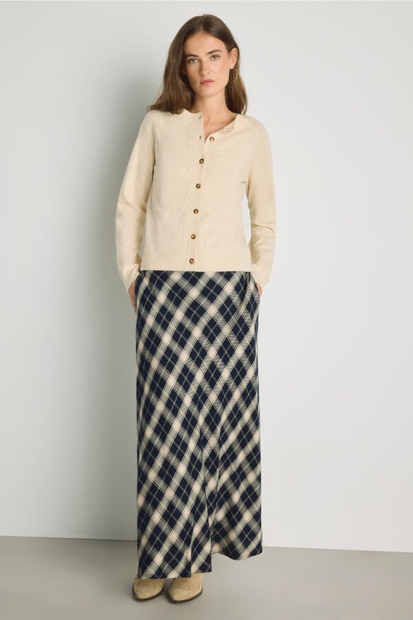 Milano Falda de cuadros Navy