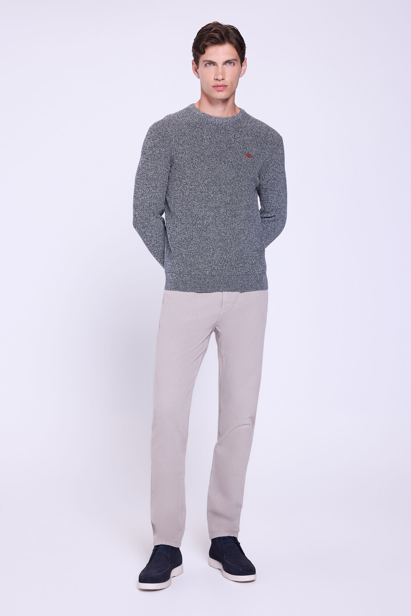 Springfield Camisola b&aacute;sico de gola redonda