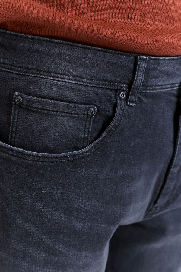 Milano Calças chino com ajuste confortável Cinza medio