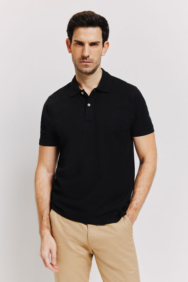Milano Polo manga curta Preto