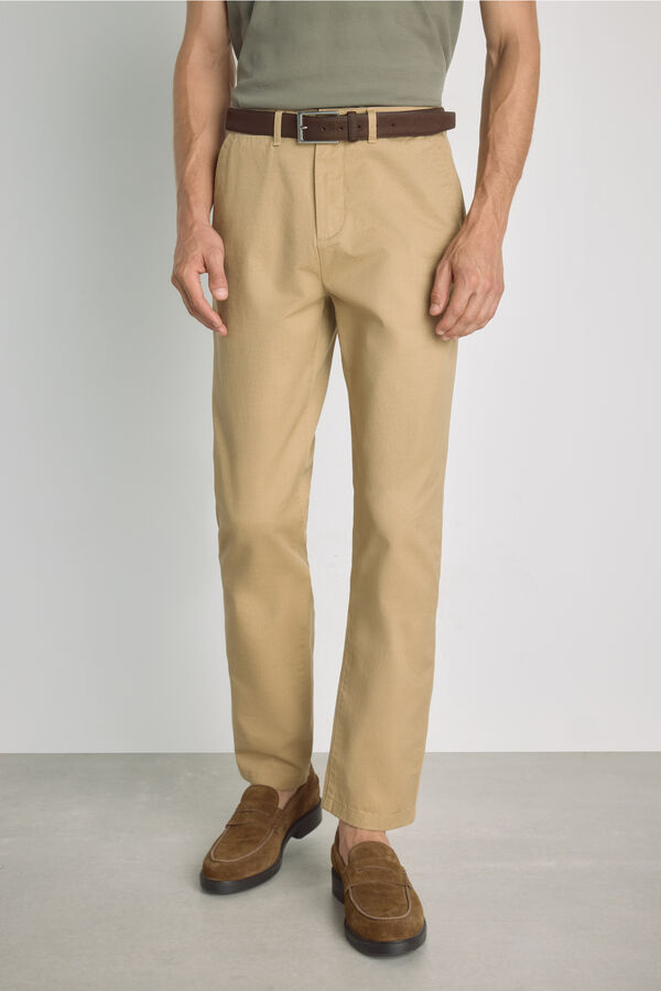 Milano Cal&ccedil;as chino regular fit Bege