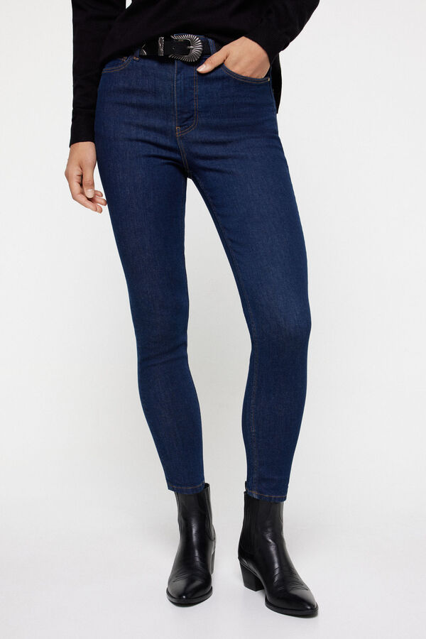 Fifty Outlet Calças Slim Denim Azul