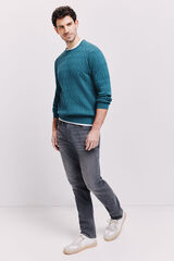 Milano Camisola gola caixa Azul