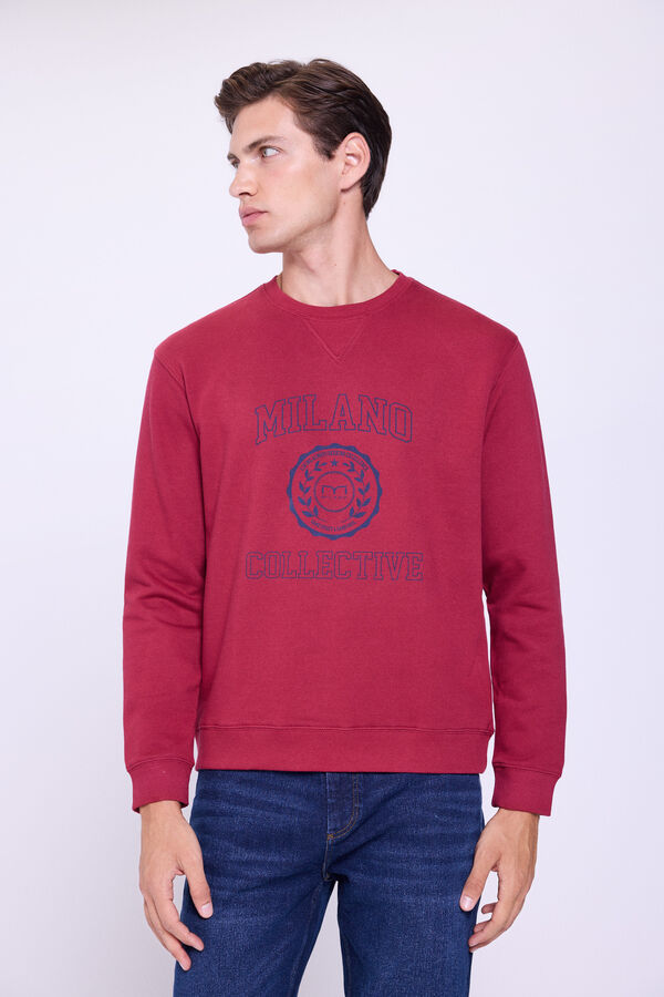 Milano Sudadera Logo Granate