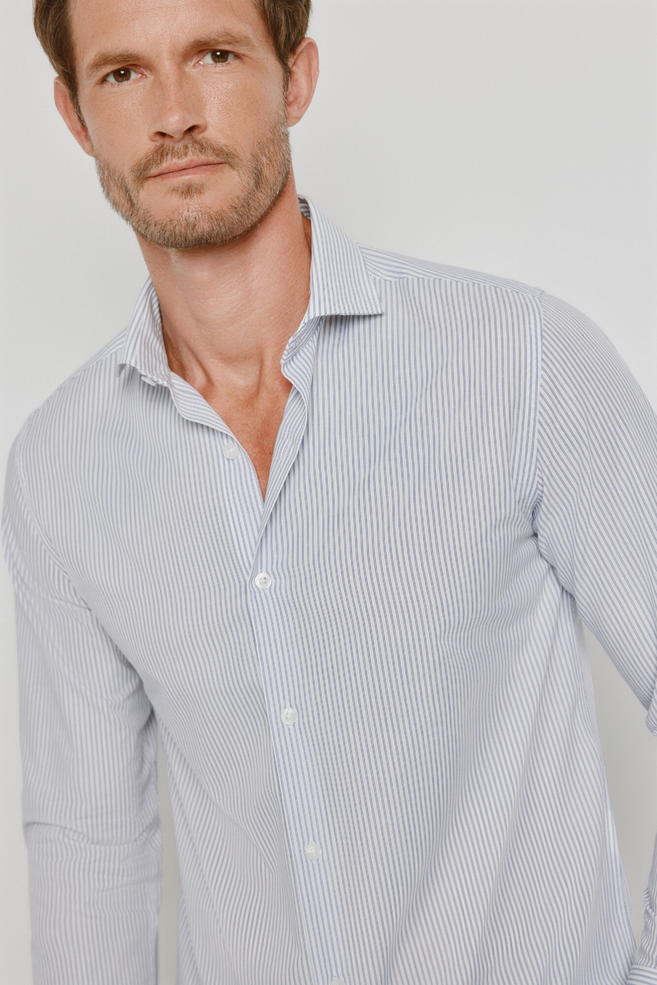 Milano Camisa rayas manga larga