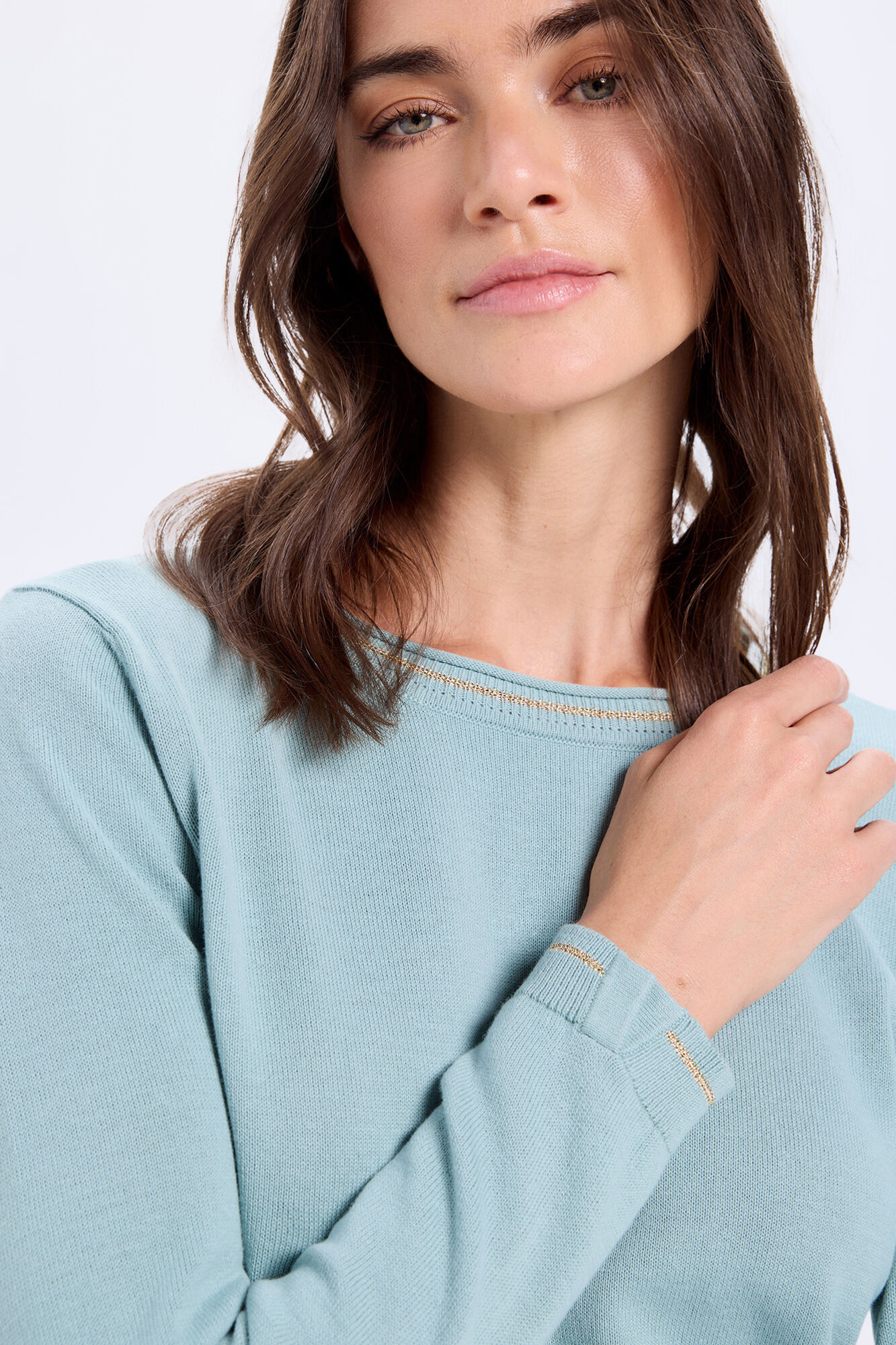 Milano Jersey algod&oacute;n detalle lurex