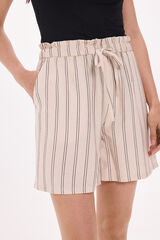 Milano Bermudas riscas Estampado cinza