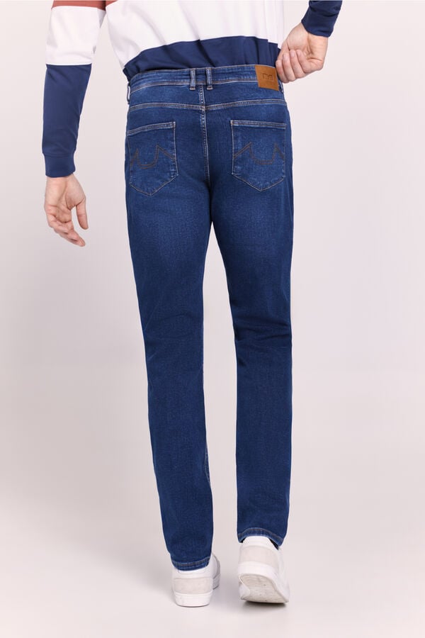 Milano Cal&ccedil;a jeans slim fit Marinho