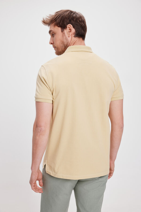 Milano Polo B&aacute;sico Piqu&eacute;&nbsp; Kaki Claro