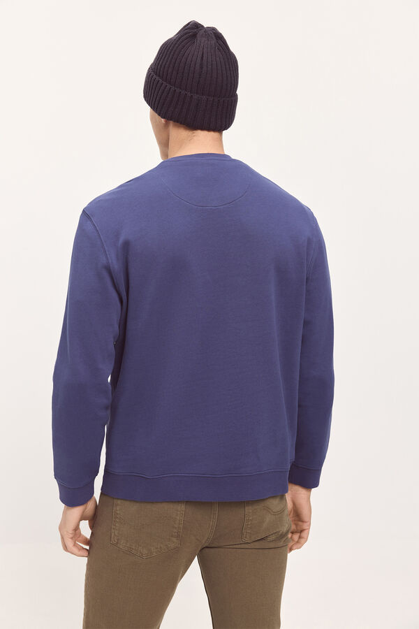 Milano Sweatshirt com gola redonda Azul