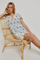 Milano Camisola larga estampada Blanco