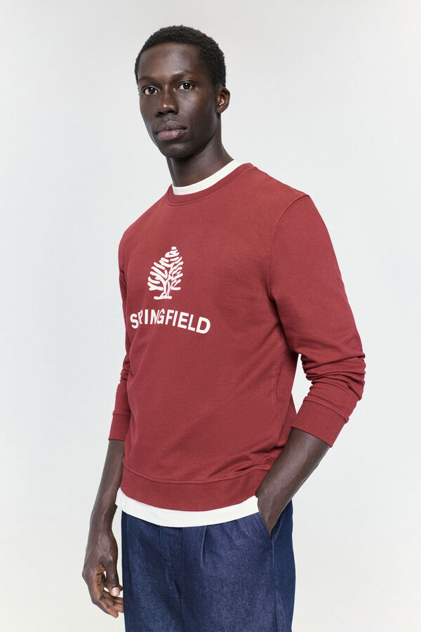Springfield Sudadera Oslo regular fit Rojo