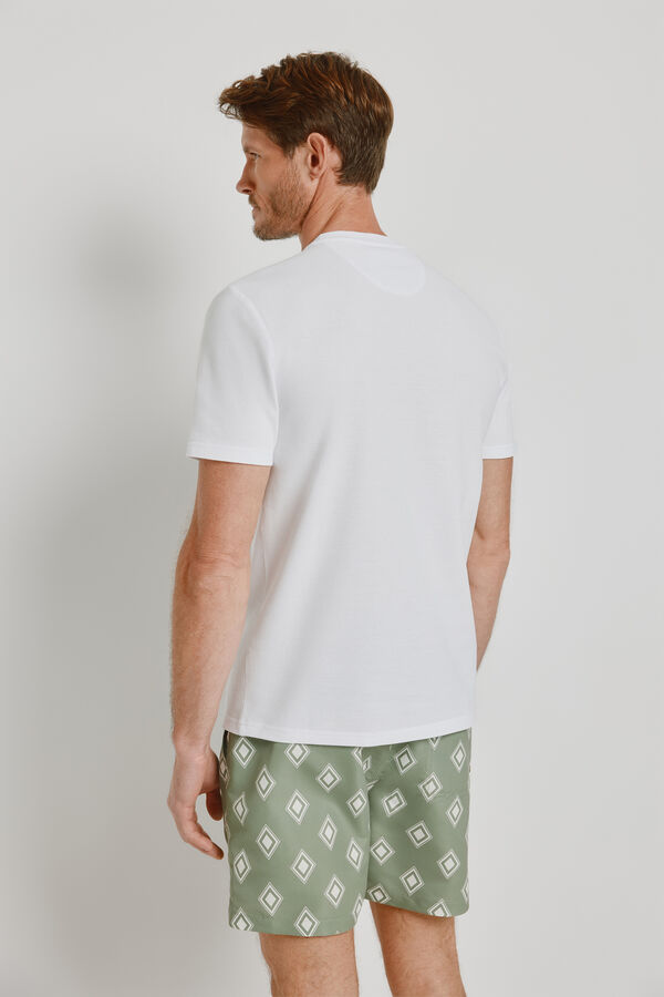 Milano Camiseta con bolsillo Blanco