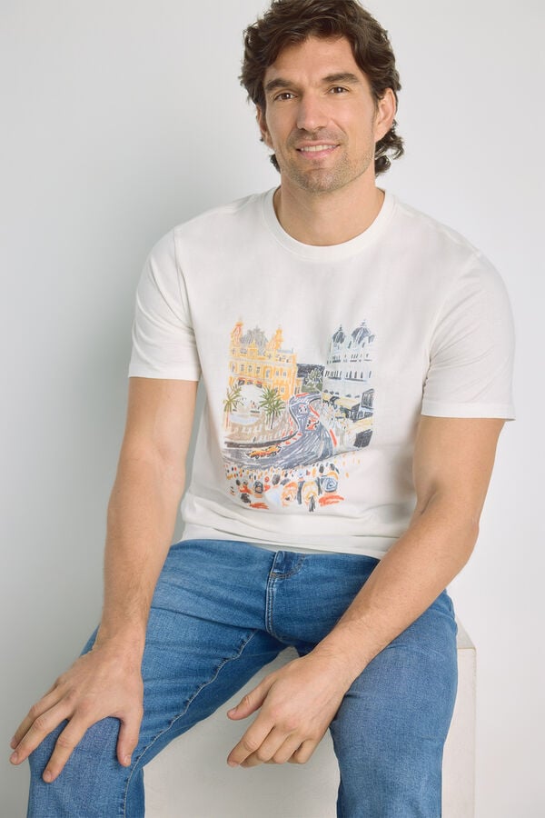 Milano T-shirt de manga curta Branco