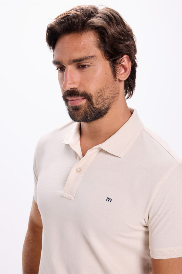 Milano Polo Básico Piqué Beige
