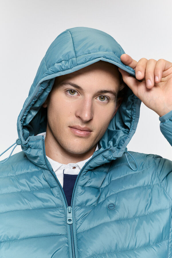 Milano Casaco com capuz Azul