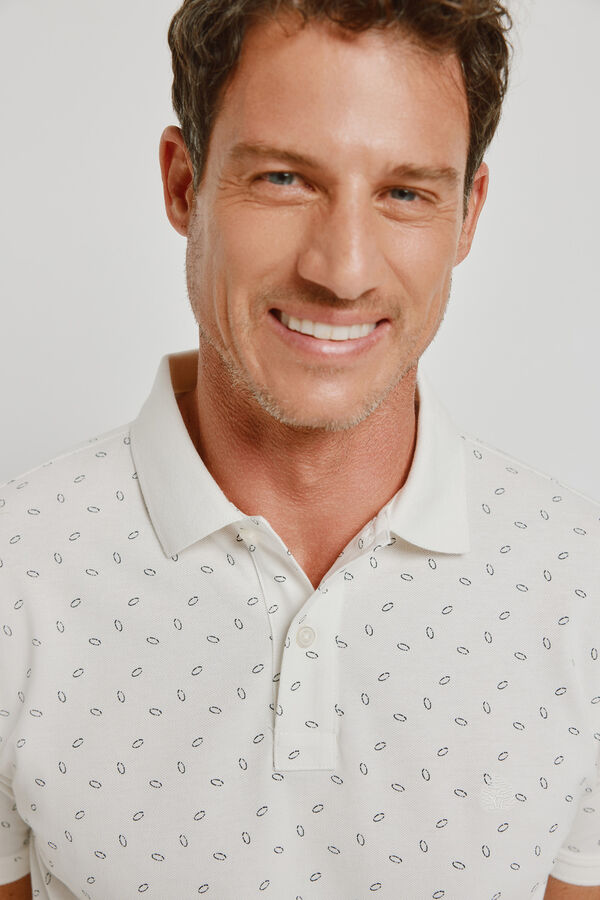 Springfield Polo de manga curta Marfim