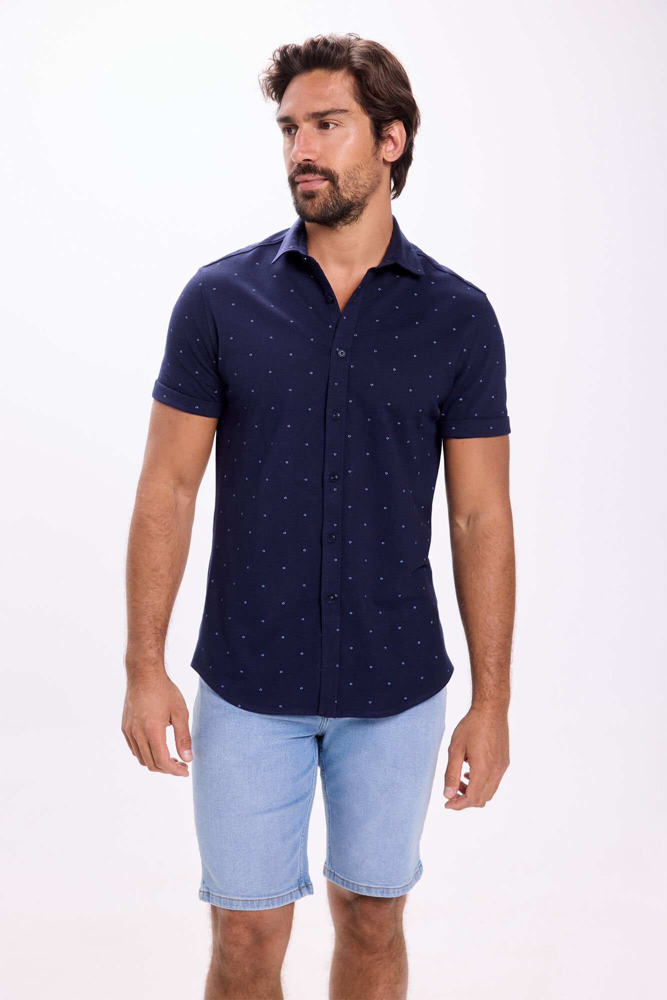 Milano Camisa Piqu&eacute; estampada