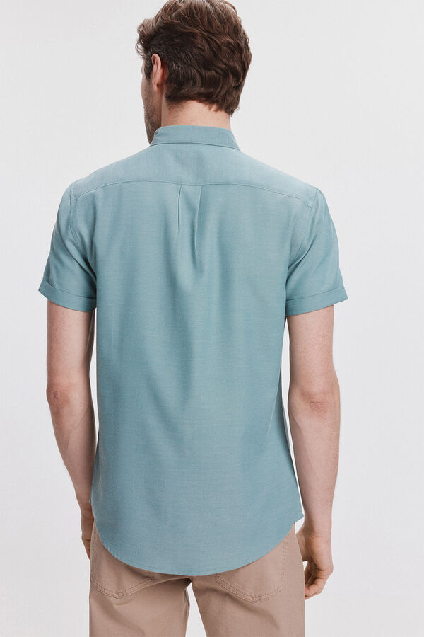 Milano Camisa Manga Curta Verde escuro