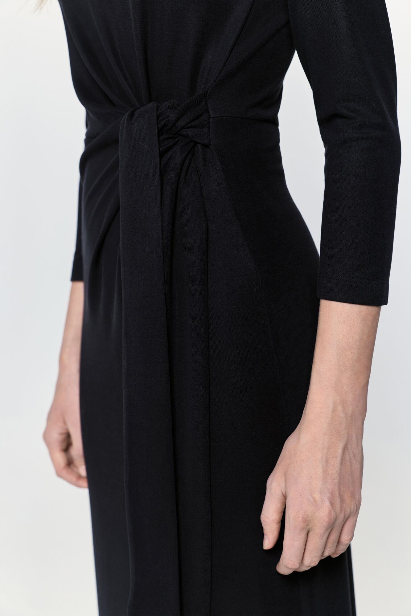 Milano Vestido midi tacto melocot&oacute;n