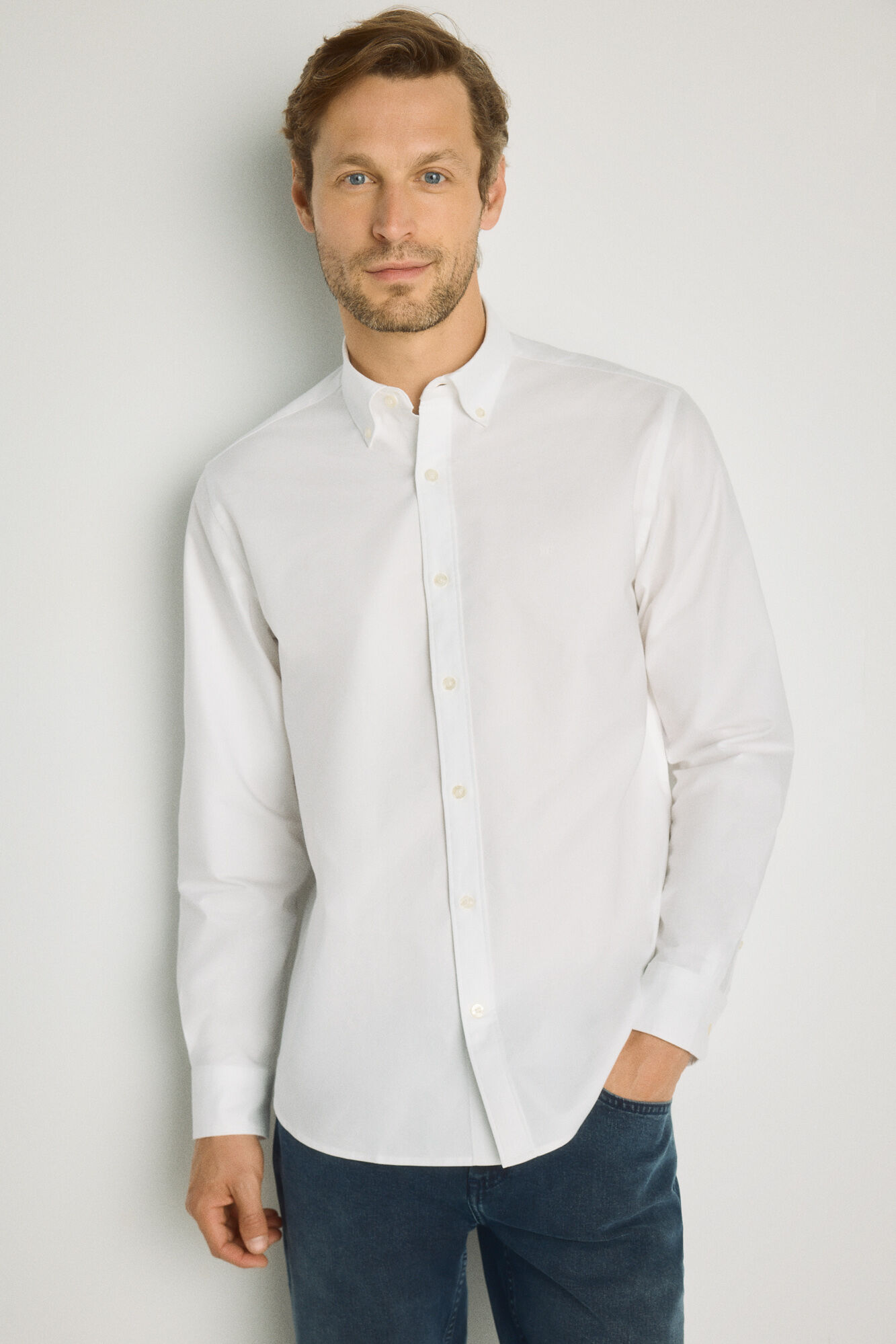 Pedro del Hierro Camisa lisa de manga comprida