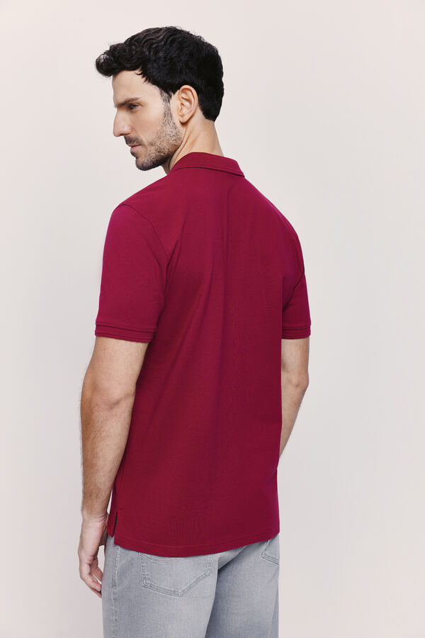 Springfield Polo manga curta F&uacute;csia