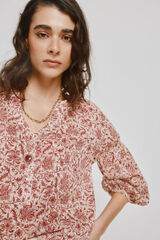 Milano Blusa estampada Vino