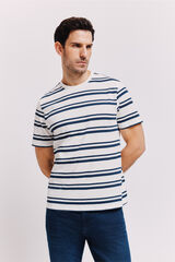 Milano Camiseta rayas Navy