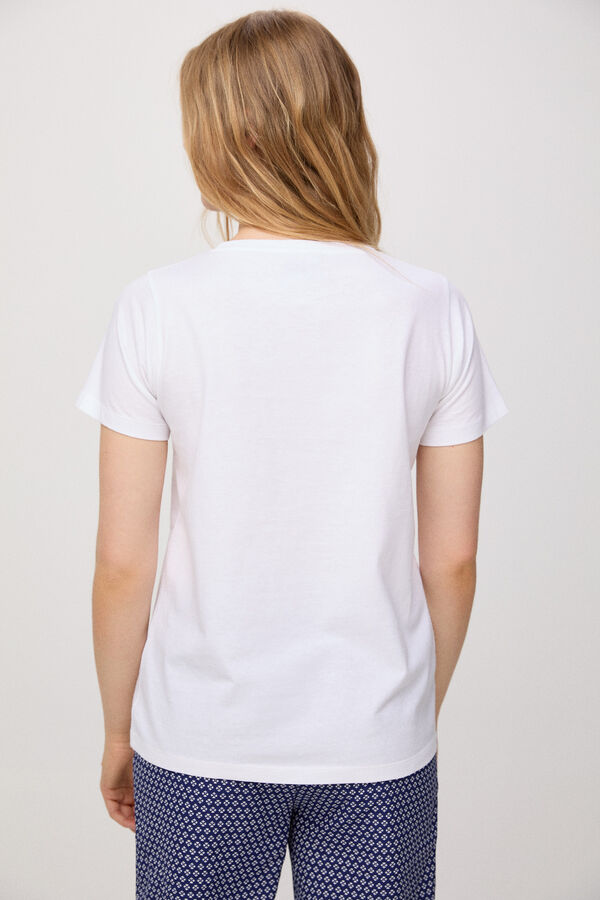 Fifty Outlet T-SHIRT SUSTENTÁVEL BOLSO Branco