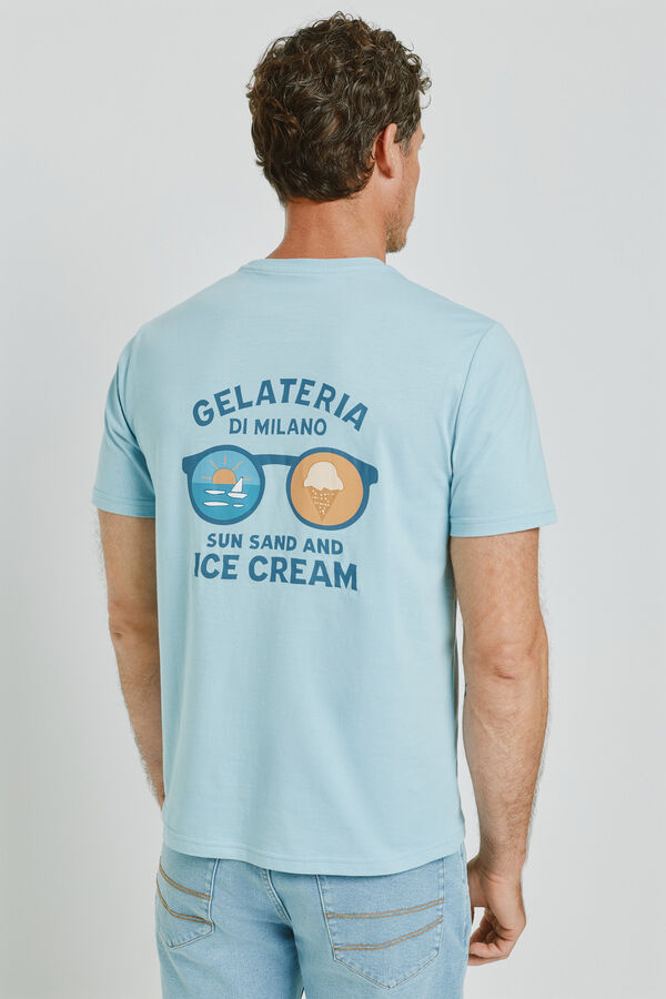 Milano T-shirt de manga curta Azul