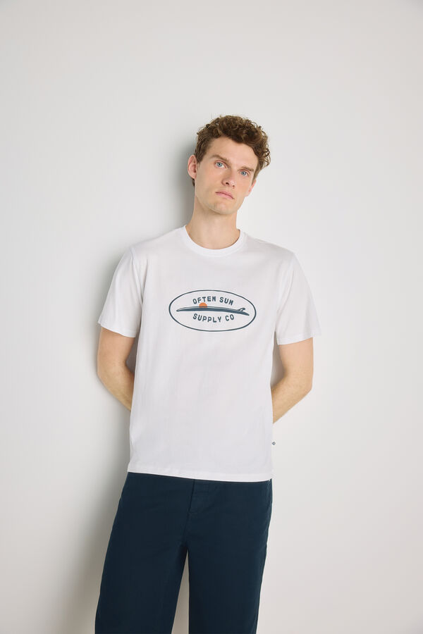 Springfield T-shirt de manga curta Branco