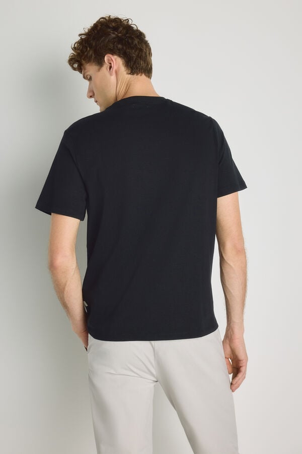 Milano T-shirt b&aacute;sica Preto