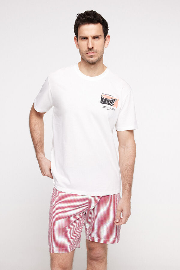 Milano Bermudas Borracha Algod&atilde;o Bordeaux