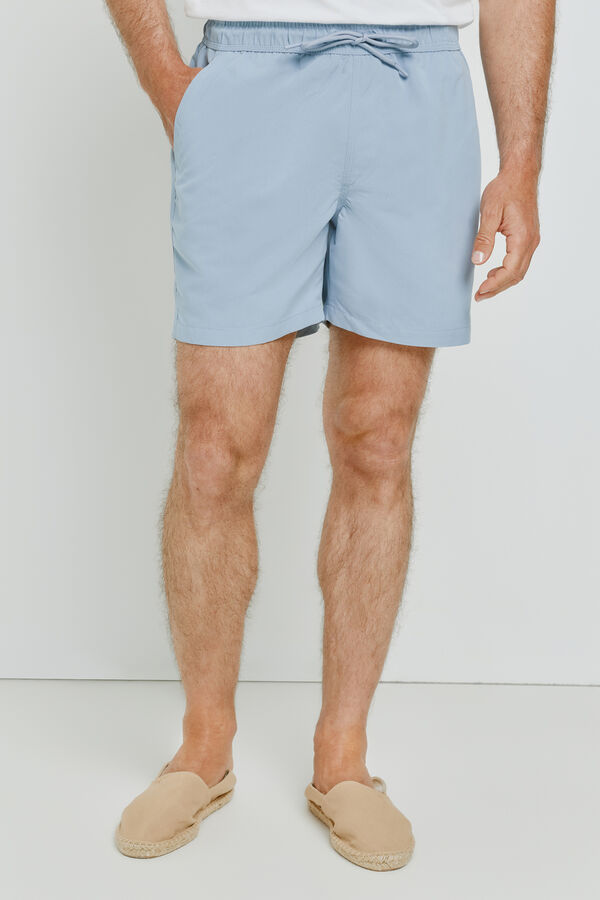 Milano Fato de banho liso Azul claro