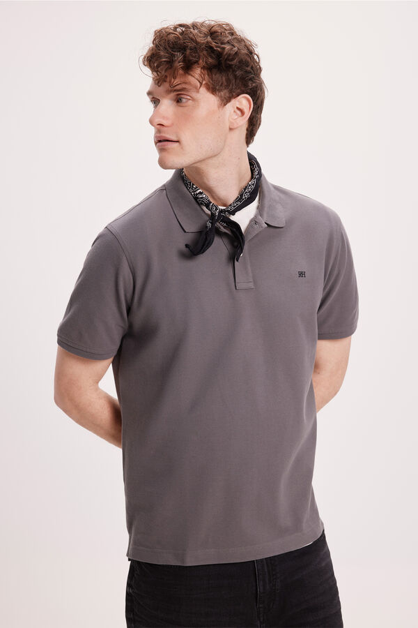 Pedro del Hierro Polo B&aacute;sico PDH Cinzento oscuro