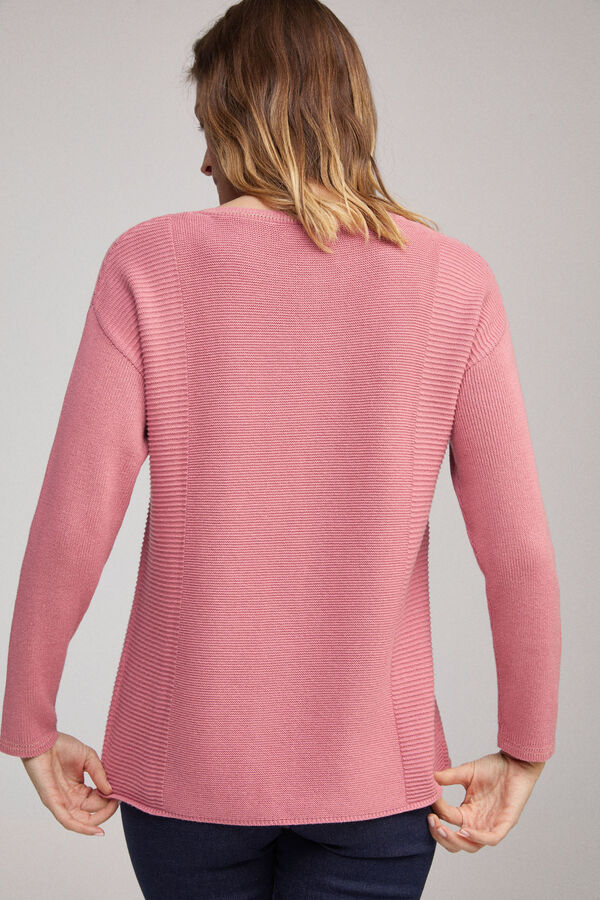 Fifty Outlet Jersey lurex escote Rosa