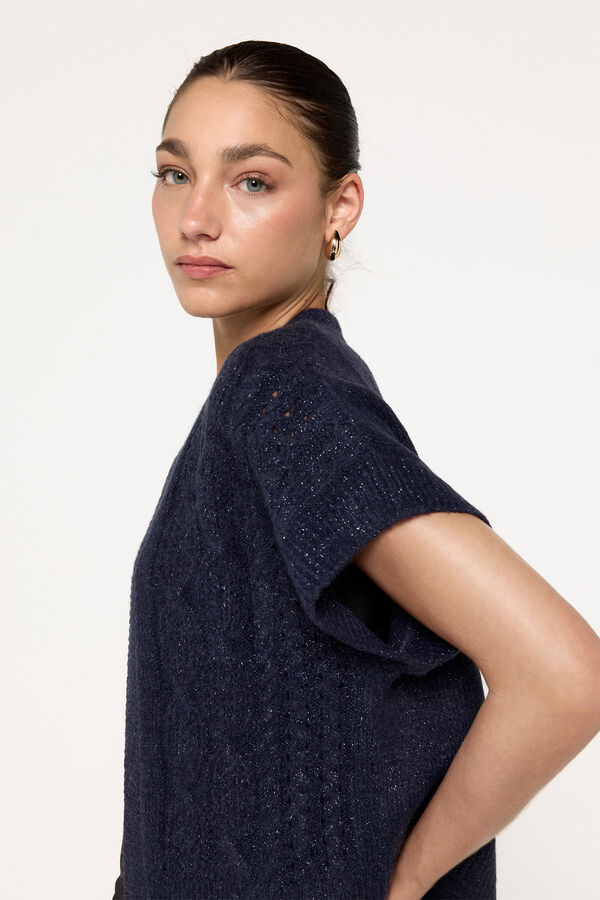 Milano Malha de manga curta Marinho