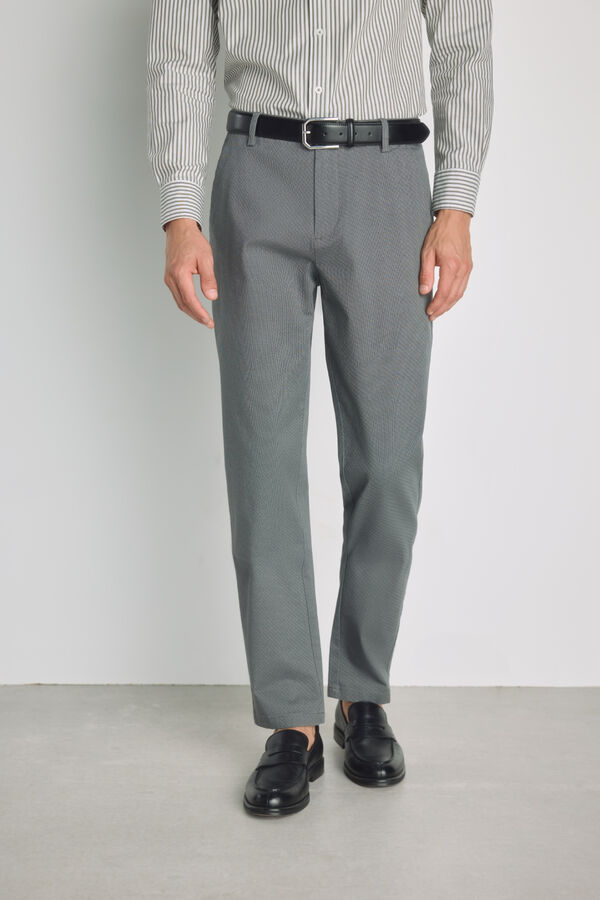 Milano Pantal&oacute;n chino slim fit Gris