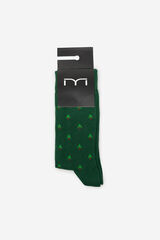 Fifty Outlet Calcetines Jacquard Algodón Verde