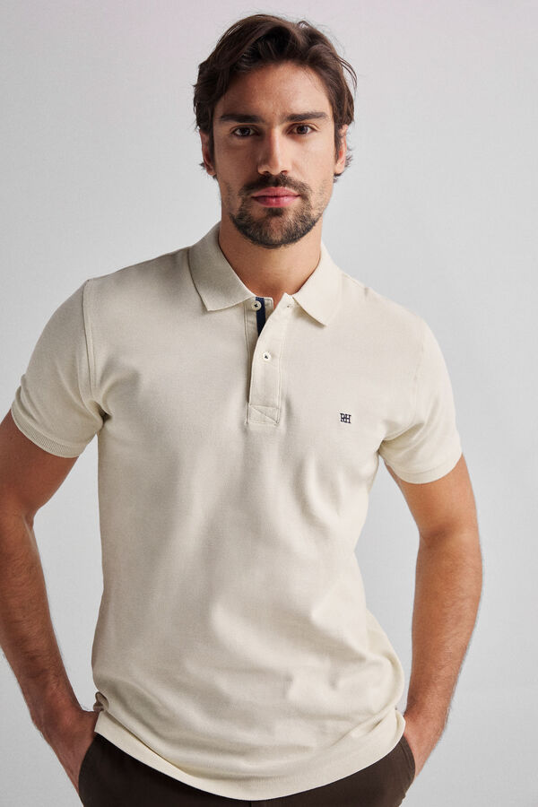 Fifty Outlet Polo piqué pdh Marfil