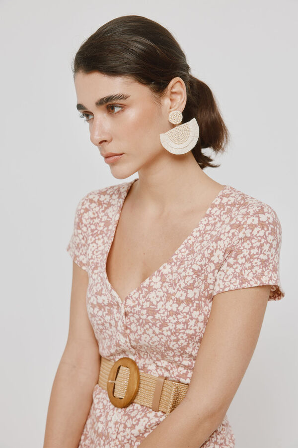 Milano Vestido escote pico Vino