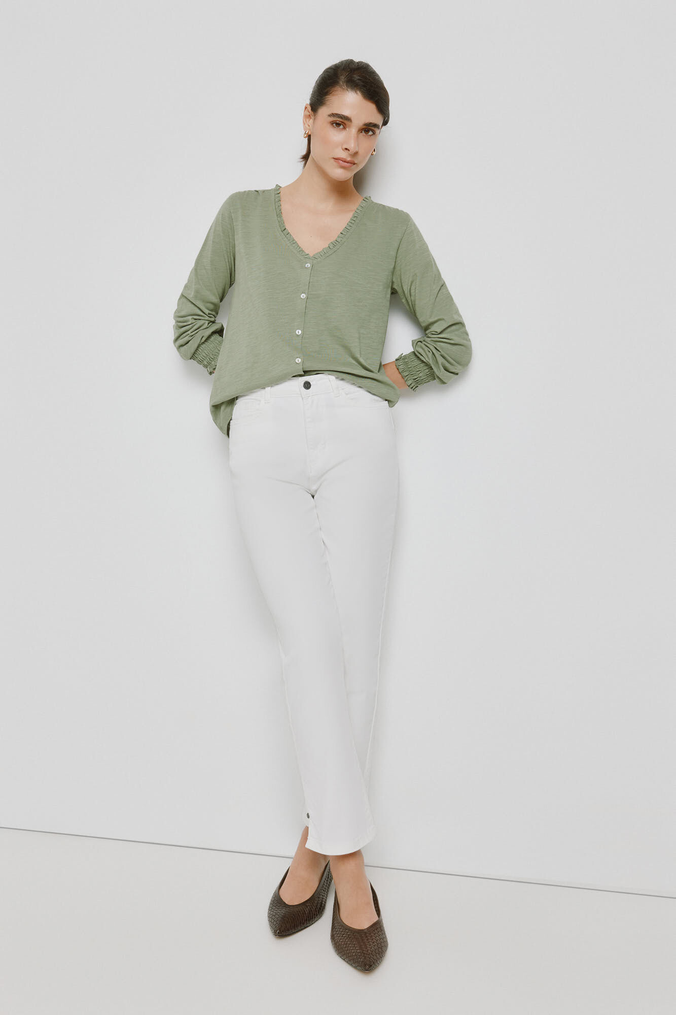 Milano T-shirt manga comprida