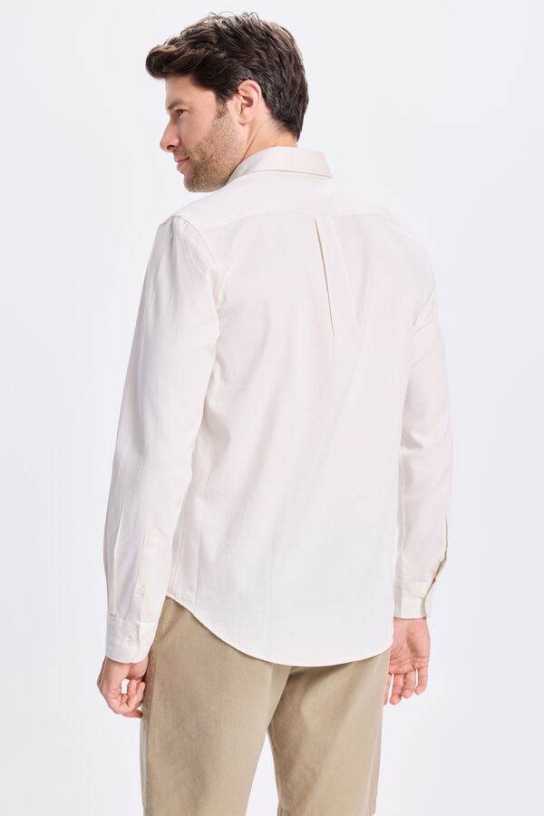 Milano Camisa Twill Lisa Branco