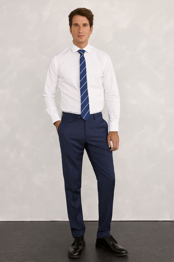 Pedro del Hierro Camisa social Pinpoint Branco