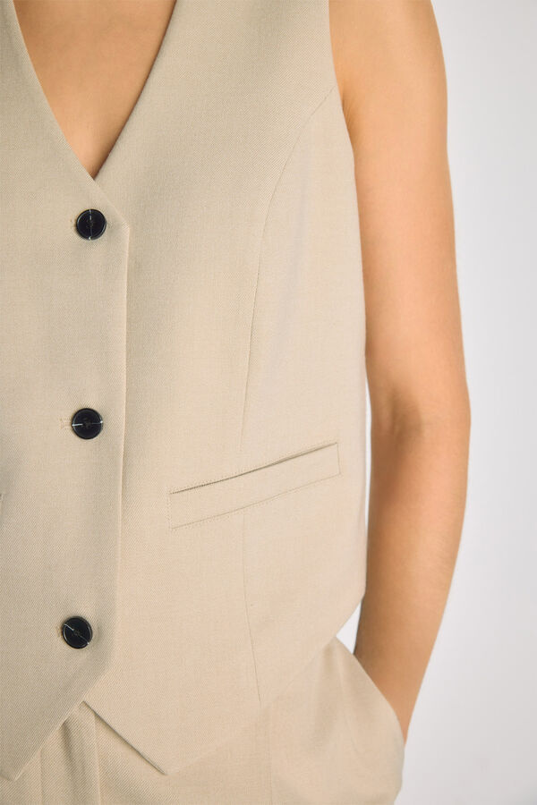 Milano Chaleco sastrero Beige