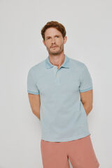 Milano Polo de manga curta Azul