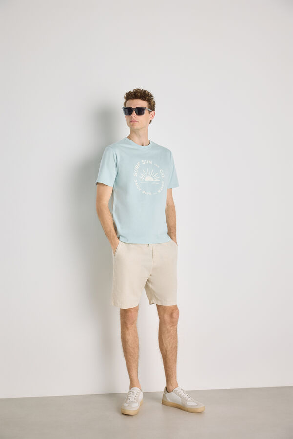 Springfield T-shirt de manga curta Azul