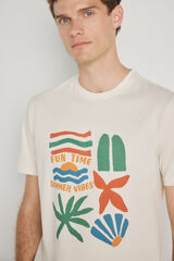 Milano T-shirt de manga curta Bege