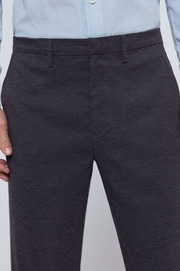 Fifty Outlet Chino Liso Semivestir Gris