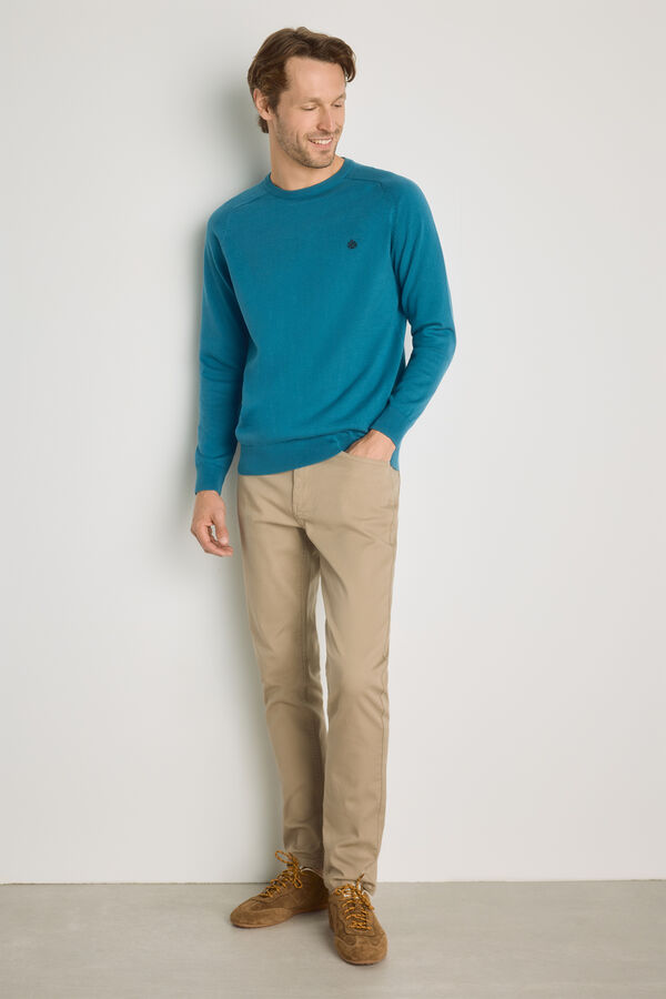 Springfield Camisola gola caixa Azul